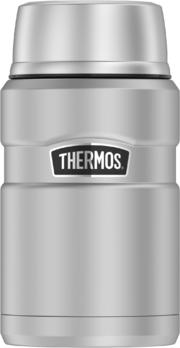 Thermos Stainless King 16 Ounce Food Jar with Folding Spoon, Cranberry